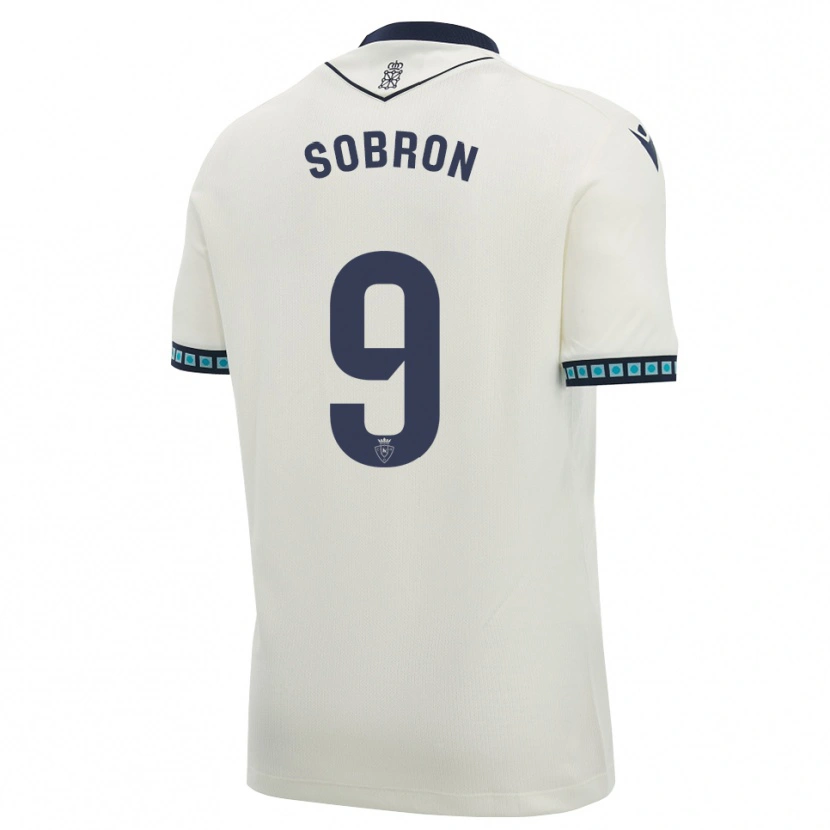 Danxen Hombre Camiseta Carmen Sobrón Olarte #9 Blanco Negro Azul Cielo Claro 2ª Equipación 2026/27 La Camisa