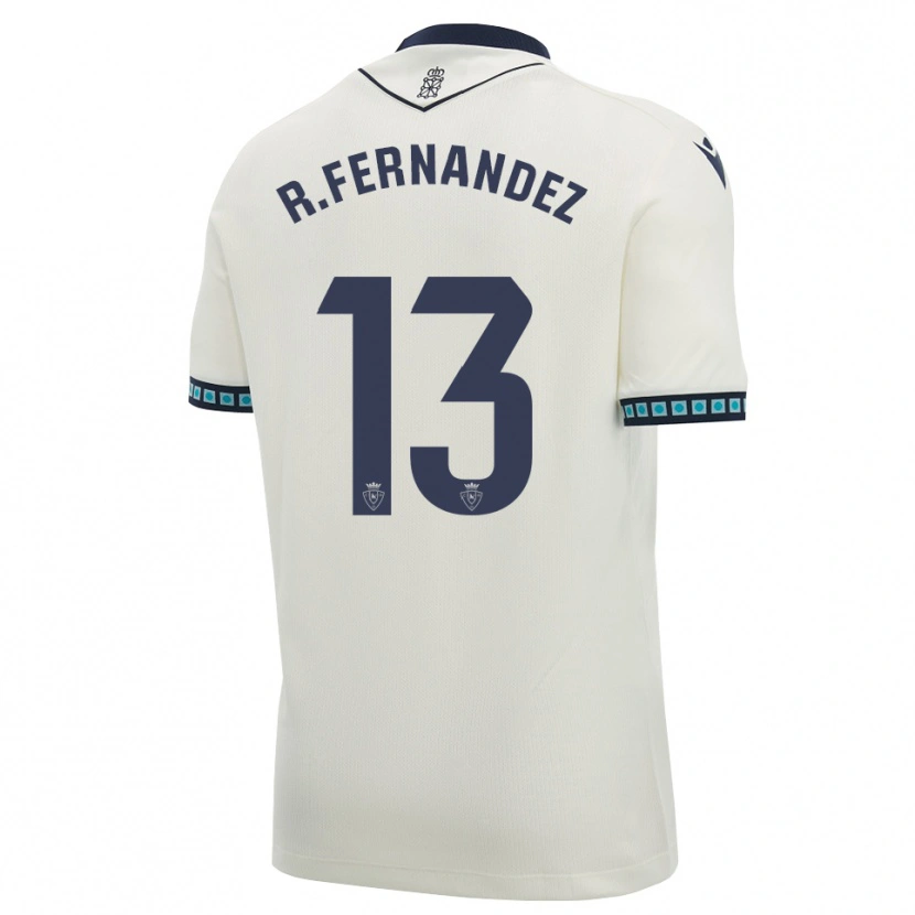 Danxen Hombre Camiseta Rafa Fernández #13 Blanco Negro Azul Cielo Claro 2ª Equipación 2026/27 La Camisa
