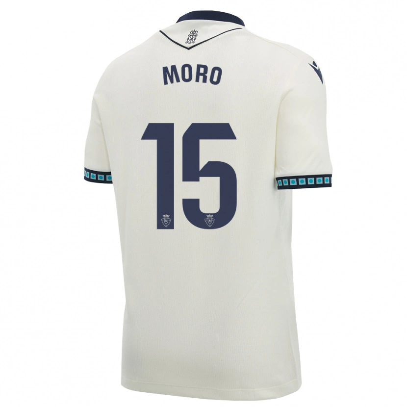 Danxen Hombre Camiseta Raúl Moro #15 Blanco Negro Azul Cielo Claro 2ª Equipación 2026/27 La Camisa