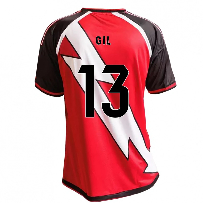 Danxen Hombre Camiseta Juanpe Gil #13 Rojo Negro Blanco 2ª Equipación 2026/27 La Camisa