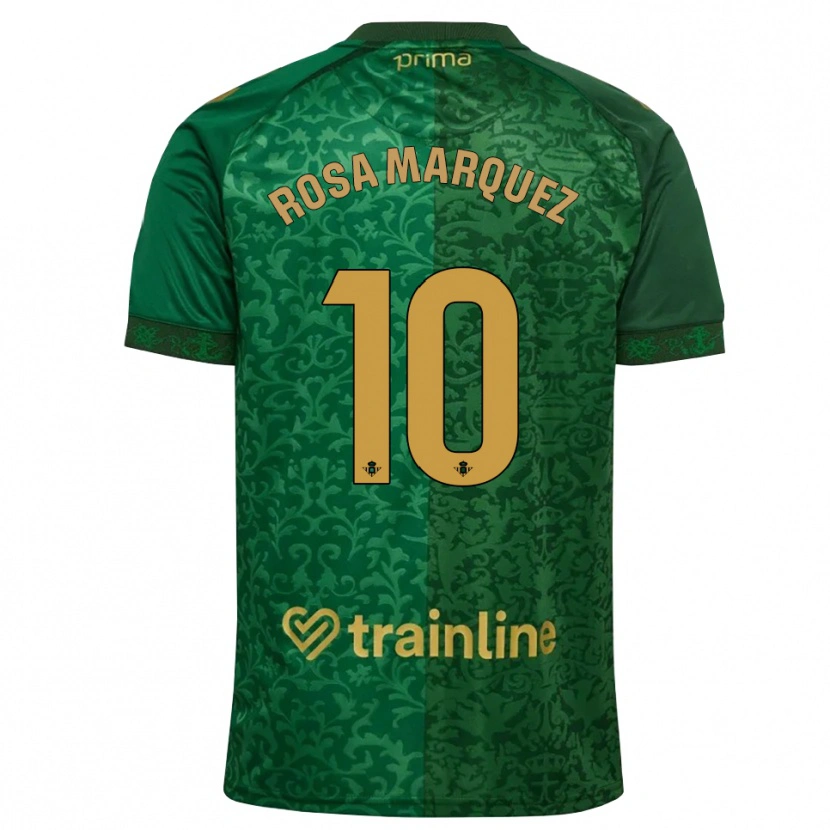 Danxen Hombre Camiseta Rosa Márquez Baena #10 Verde Bosque Dorado Oscuro 2ª Equipación 2026/27 La Camisa