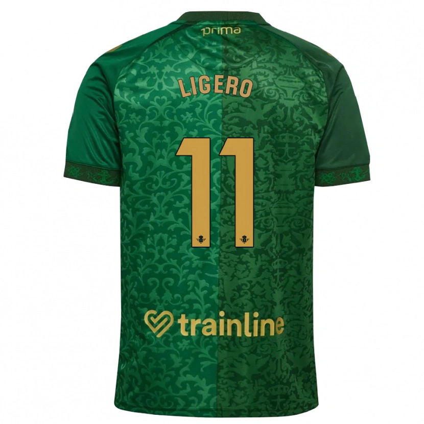 Danxen Hombre Camiseta Nuria Ligero #11 Verde Bosque Dorado Oscuro 2ª Equipación 2026/27 La Camisa