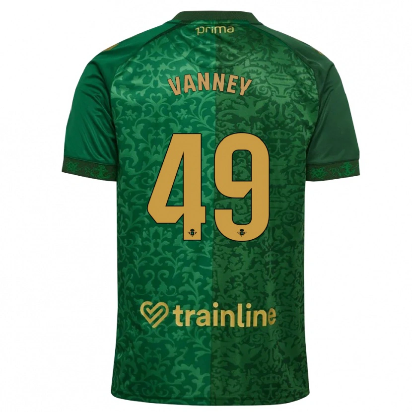 Danxen Hombre Camiseta Dylan Vanney #49 Verde Bosque Dorado Oscuro 2ª Equipación 2026/27 La Camisa
