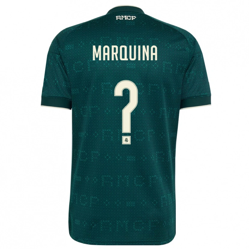 Danxen Hombre Camiseta Guillermo Marquina #0 Gris Pizarra Oscuro Blanco 2ª Equipación 2026/27 La Camisa