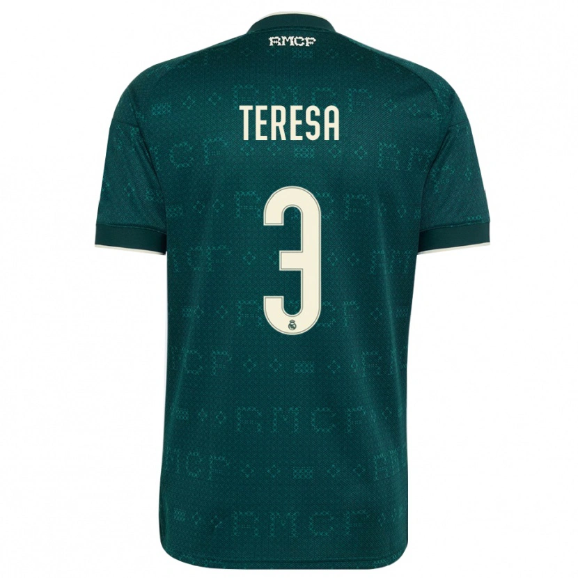 Danxen Hombre Camiseta Teresa Abelleira #3 Gris Pizarra Oscuro Blanco 2ª Equipación 2026/27 La Camisa