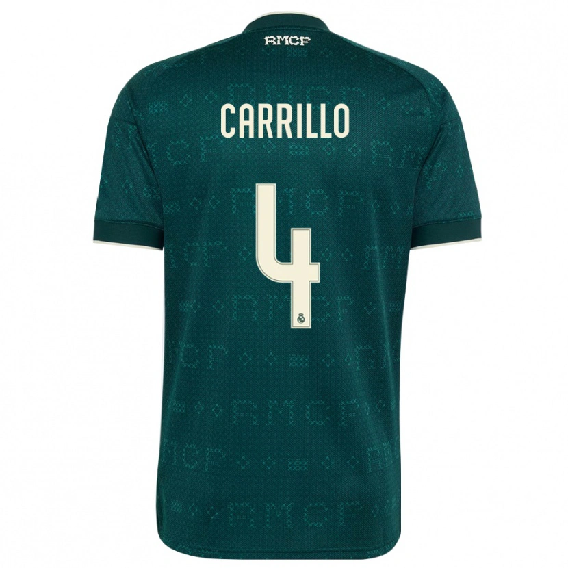 Danxen Hombre Camiseta Alvaro Carrillo #4 Gris Pizarra Oscuro Blanco 2ª Equipación 2026/27 La Camisa