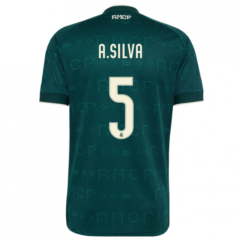 Danxen Hombre Camiseta Antonia Silva #5 Gris Pizarra Oscuro Blanco 2ª Equipación 2026/27 La Camisa