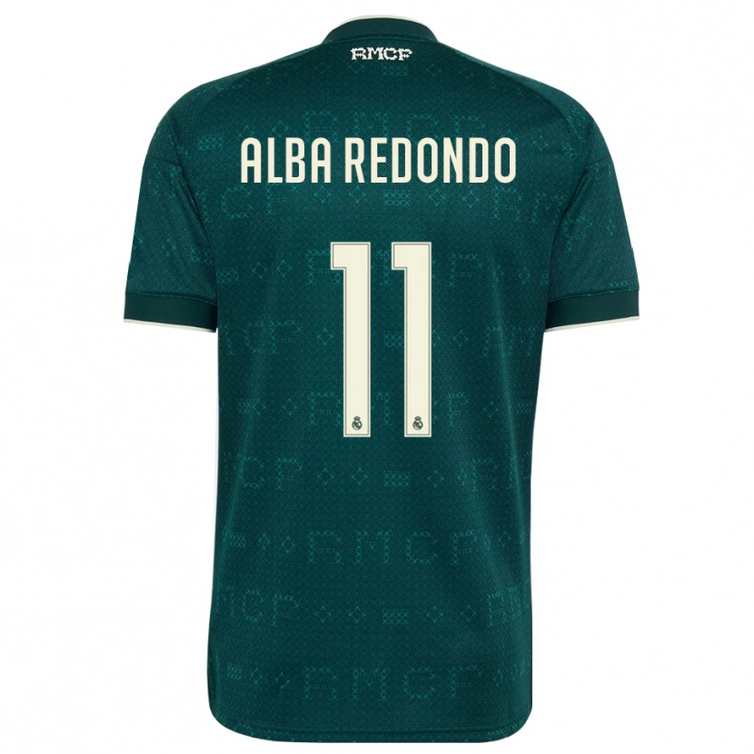 Danxen Hombre Camiseta Alba Redondo #11 Gris Pizarra Oscuro Blanco 2ª Equipación 2026/27 La Camisa
