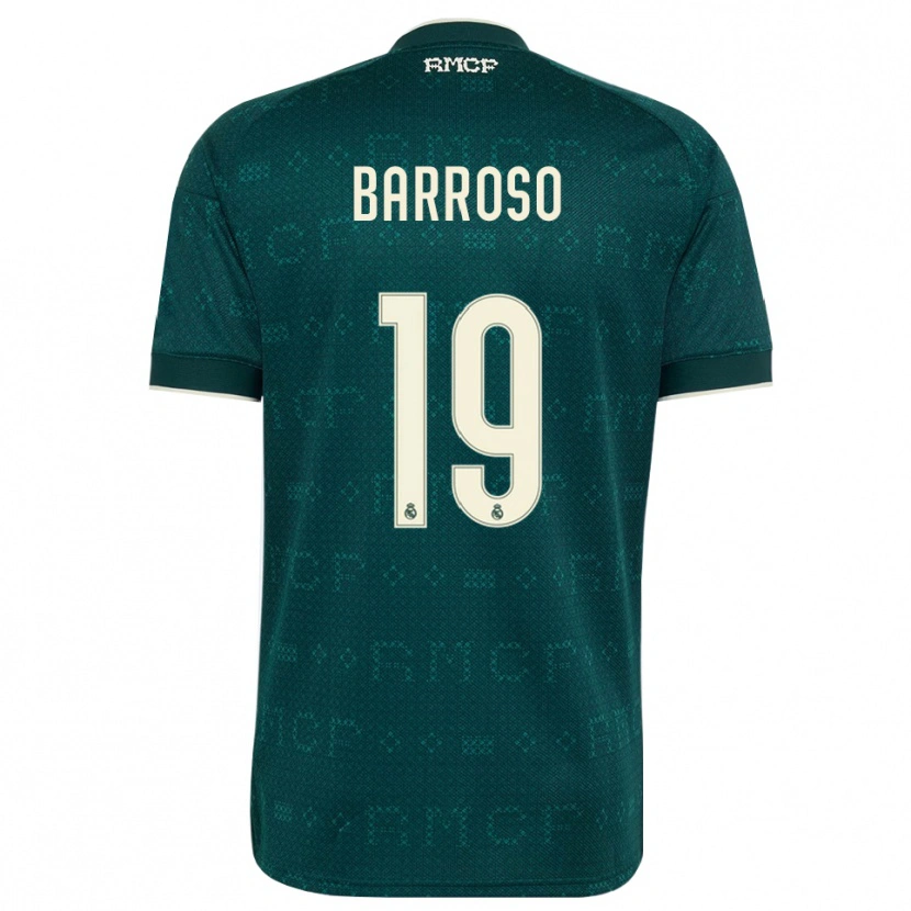 Danxen Hombre Camiseta Jaime Barroso #19 Gris Pizarra Oscuro Blanco 2ª Equipación 2026/27 La Camisa