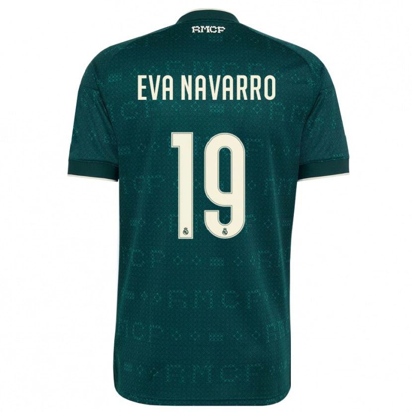 Danxen Hombre Camiseta Eva Navarro #19 Gris Pizarra Oscuro Blanco 2ª Equipación 2026/27 La Camisa
