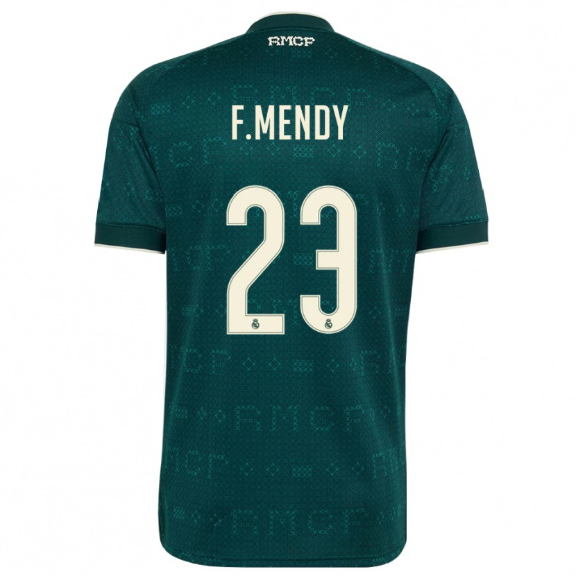 Danxen Hombre Camiseta Ferland Mendy #23 Gris Pizarra Oscuro Blanco 2ª Equipación 2026/27 La Camisa