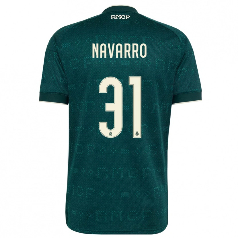 Danxen Hombre Camiseta Javi Navarro #31 Gris Pizarra Oscuro Blanco 2ª Equipación 2026/27 La Camisa