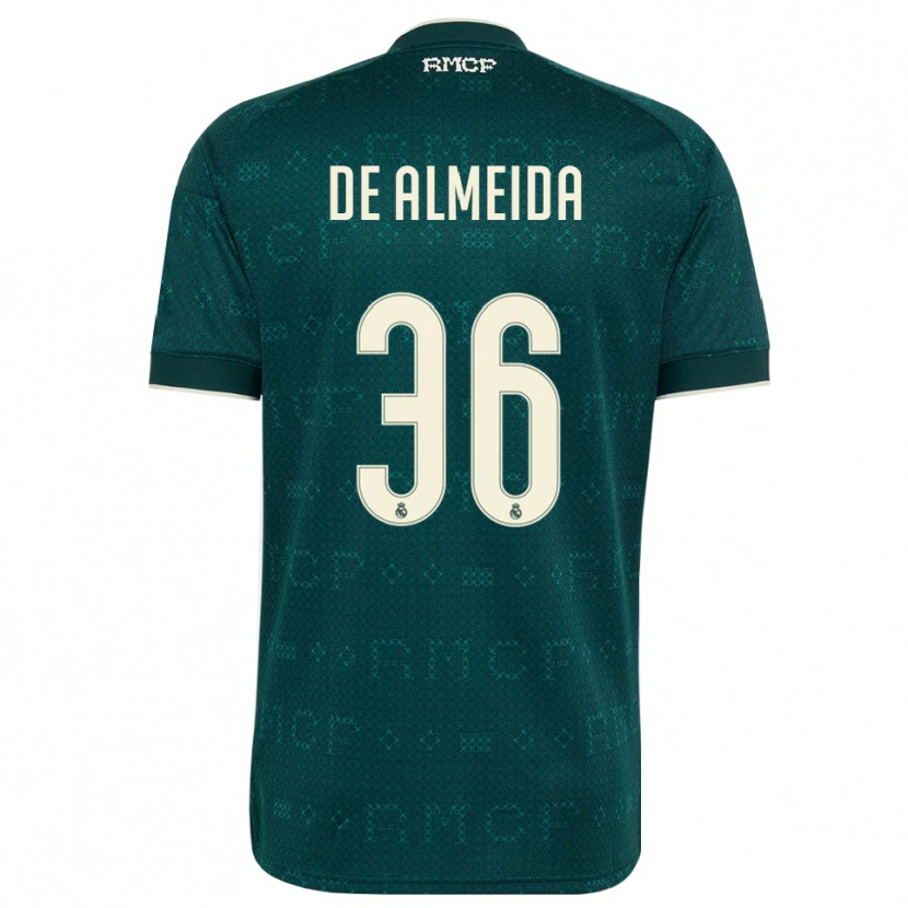 Danxen Hombre Camiseta Paulo De Almeida #36 Gris Pizarra Oscuro Blanco 2ª Equipación 2026/27 La Camisa