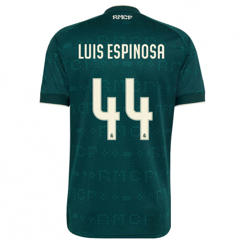 Danxen Hombre Camiseta José Luis Espinosa #44 Gris Pizarra Oscuro Blanco 2ª Equipación 2026/27 La Camisa