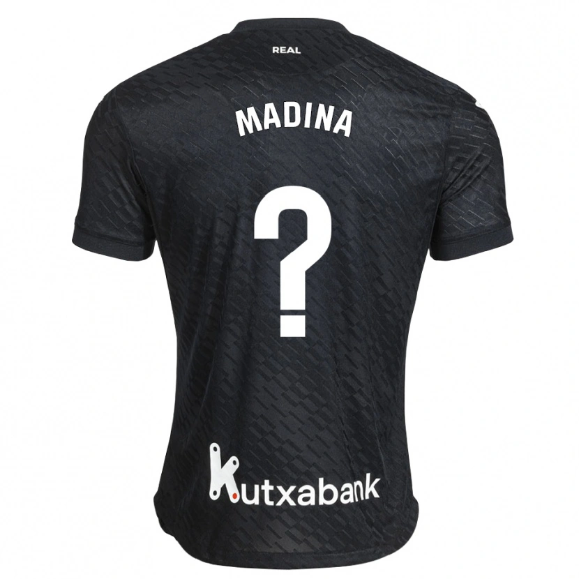 Danxen Hombre Camiseta Aimar Madina #0 Negro Blanco 2ª Equipación 2026/27 La Camisa