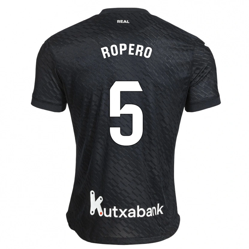 Danxen Hombre Camiseta Iker Ropero #5 Negro Blanco 2ª Equipación 2026/27 La Camisa