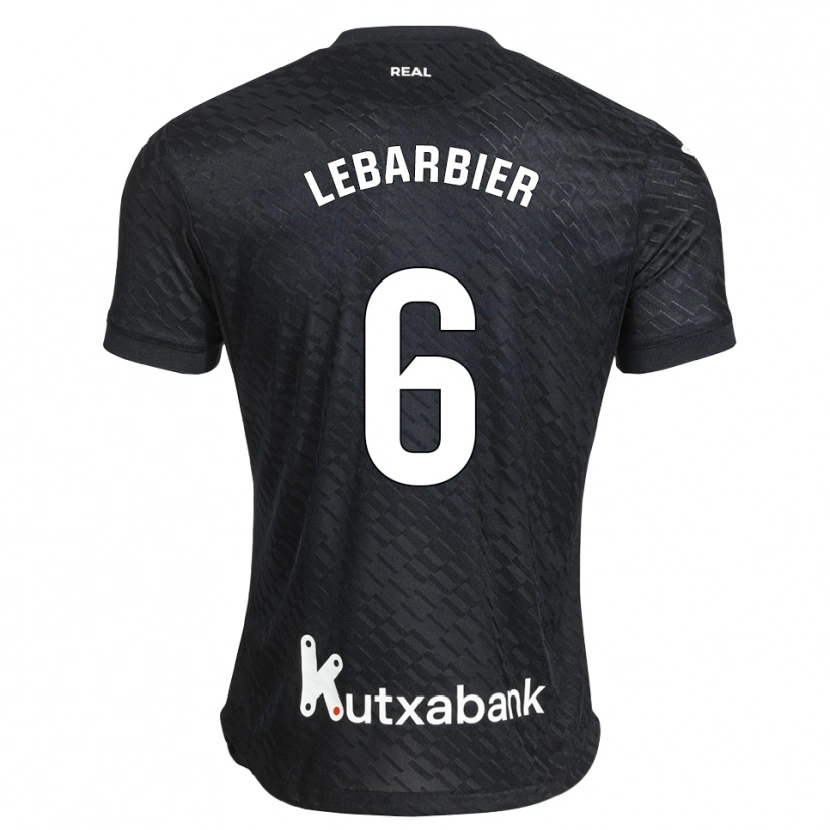 Danxen Hombre Camiseta Alex Lebarbier #6 Negro Blanco 2ª Equipación 2026/27 La Camisa