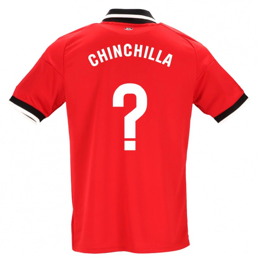 Danxen Hombre Camiseta Gustavo Chinchilla #0 Negro Blanco Rojo 2ª Equipación 2026/27 La Camisa