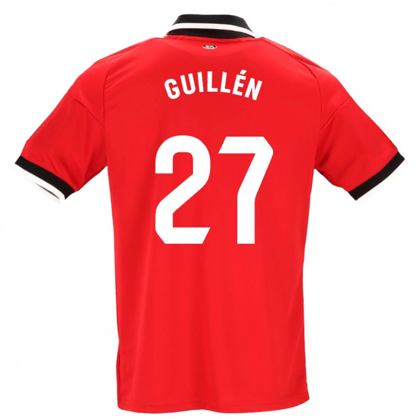 Danxen Hombre Camiseta Nico Guillén #27 Negro Blanco Rojo 2ª Equipación 2026/27 La Camisa