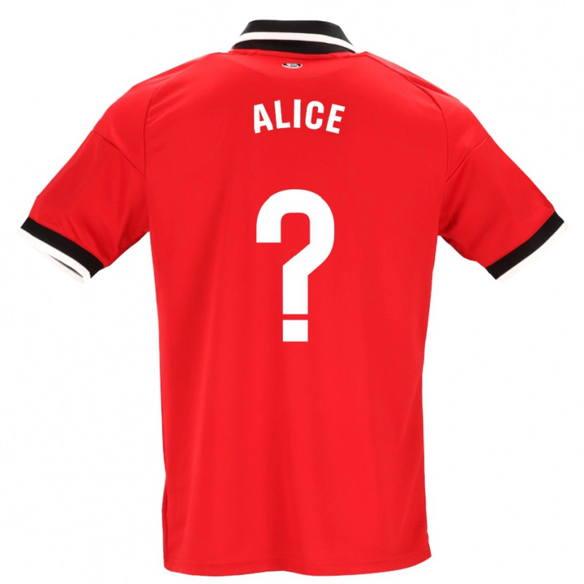 Danxen Hombre Camiseta Alice Marques #0 Negro Blanco Rojo 2ª Equipación 2026/27 La Camisa