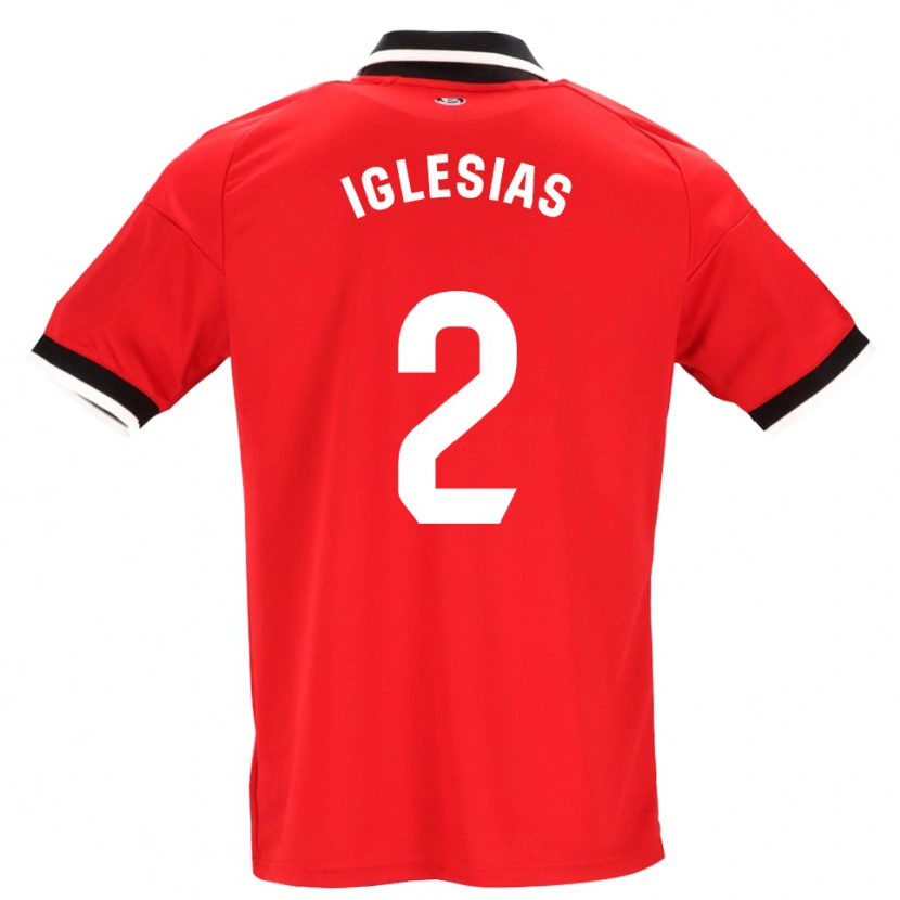 Danxen Hombre Camiseta Juan Iglesias #2 Negro Blanco Rojo 2ª Equipación 2026/27 La Camisa