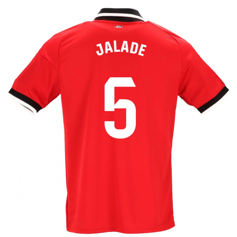 Danxen Hombre Camiseta Robert Jalade #5 Negro Blanco Rojo 2ª Equipación 2026/27 La Camisa