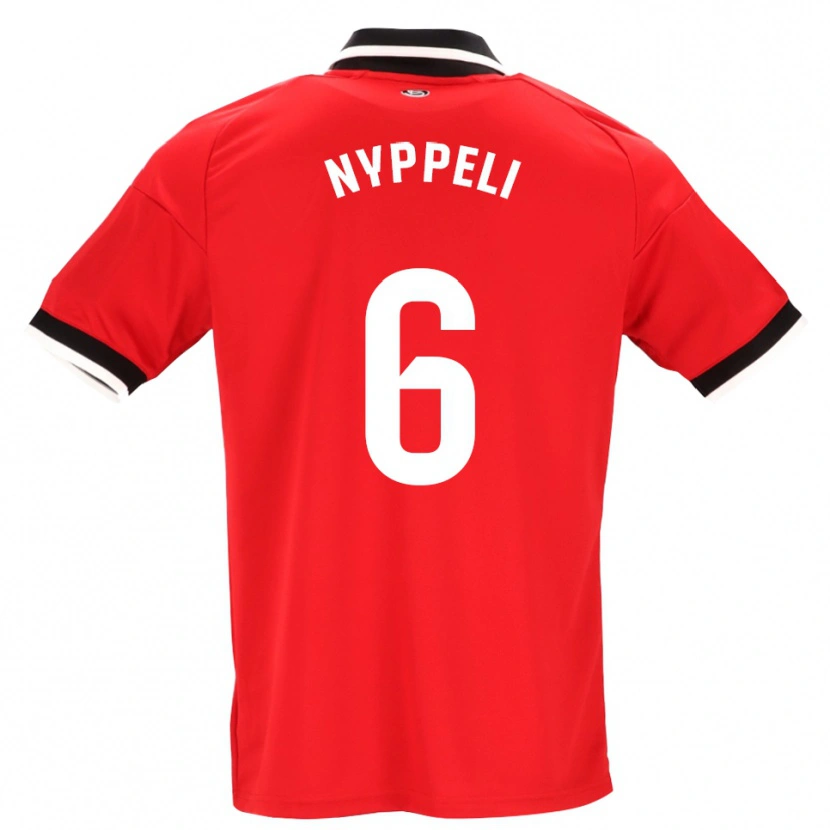 Danxen Hombre Camiseta Ramón Nyppeli #6 Negro Blanco Rojo 2ª Equipación 2026/27 La Camisa