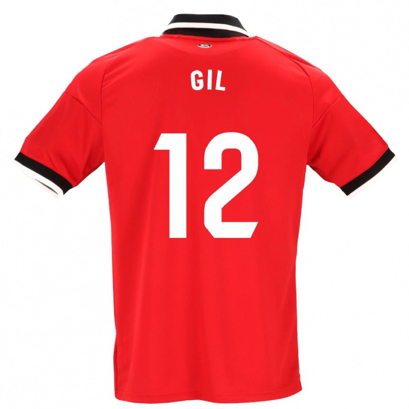 Danxen Hombre Camiseta Dani Gil #12 Negro Blanco Rojo 2ª Equipación 2026/27 La Camisa