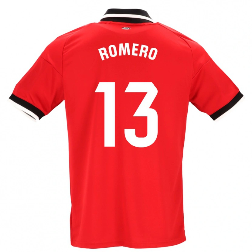 Danxen Hombre Camiseta Rafael Romero #13 Negro Blanco Rojo 2ª Equipación 2026/27 La Camisa