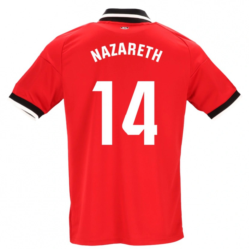 Danxen Hombre Camiseta Nazareth Martín #14 Negro Blanco Rojo 2ª Equipación 2026/27 La Camisa