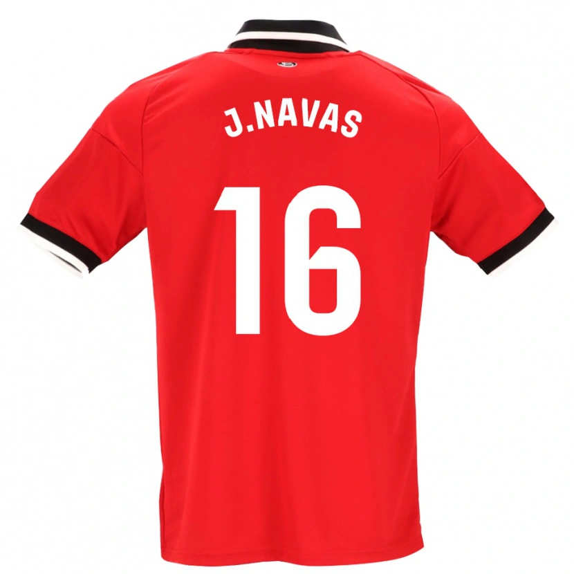 Danxen Hombre Camiseta Jesus Navas #16 Negro Blanco Rojo 2ª Equipación 2026/27 La Camisa