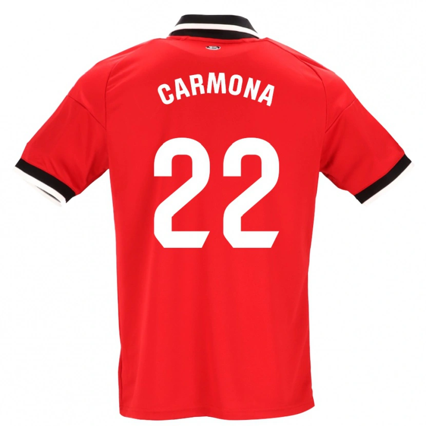 Danxen Hombre Camiseta José Ángel Carmona #22 Negro Blanco Rojo 2ª Equipación 2026/27 La Camisa