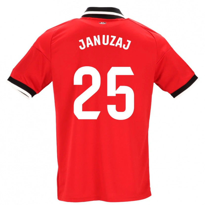 Danxen Hombre Camiseta Adnan Januzaj #25 Negro Blanco Rojo 2ª Equipación 2026/27 La Camisa
