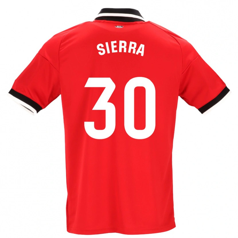 Danxen Hombre Camiseta Miguel Sierra #30 Negro Blanco Rojo 2ª Equipación 2026/27 La Camisa