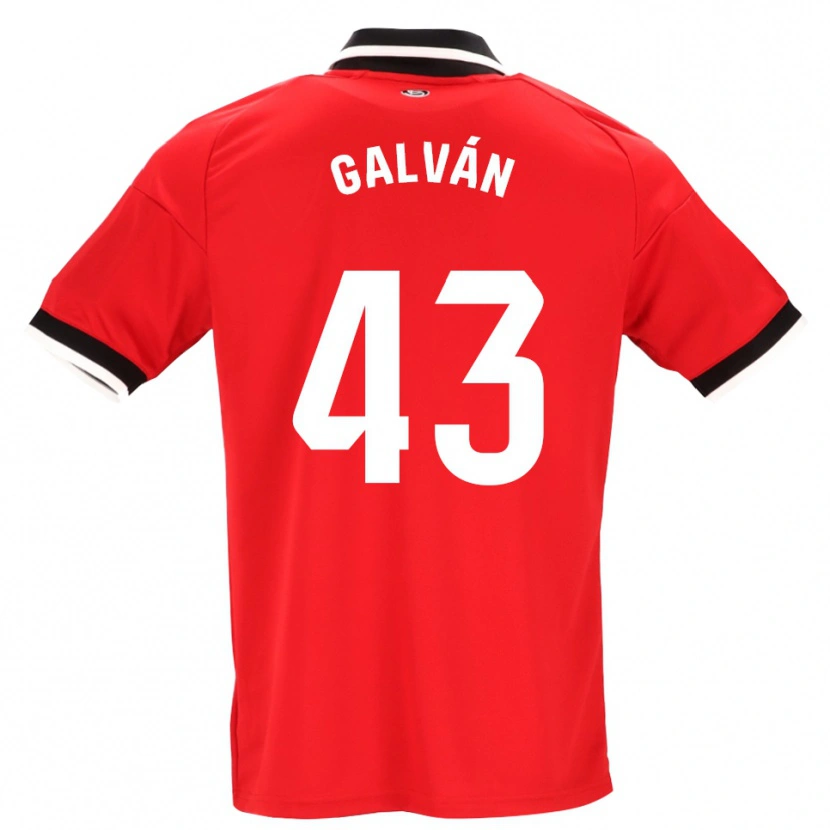 Danxen Hombre Camiseta Arnaudis Galván #43 Negro Blanco Rojo 2ª Equipación 2026/27 La Camisa