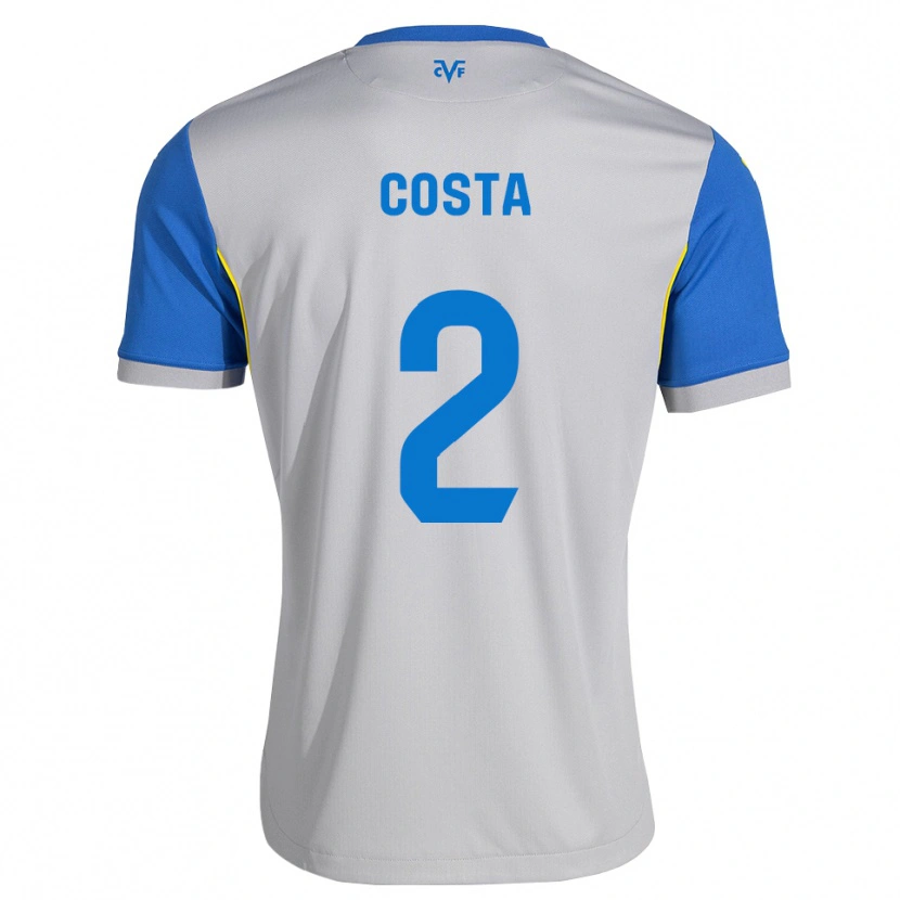 Danxen Hombre Camiseta Logan Costa #2 Azul Lanzador Gris 2ª Equipación 2026/27 La Camisa