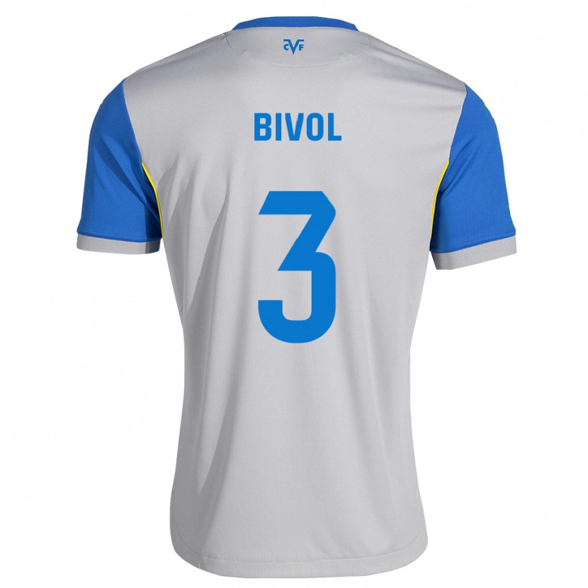 Danxen Hombre Camiseta Victor Bivol #3 Azul Lanzador Gris 2ª Equipación 2026/27 La Camisa