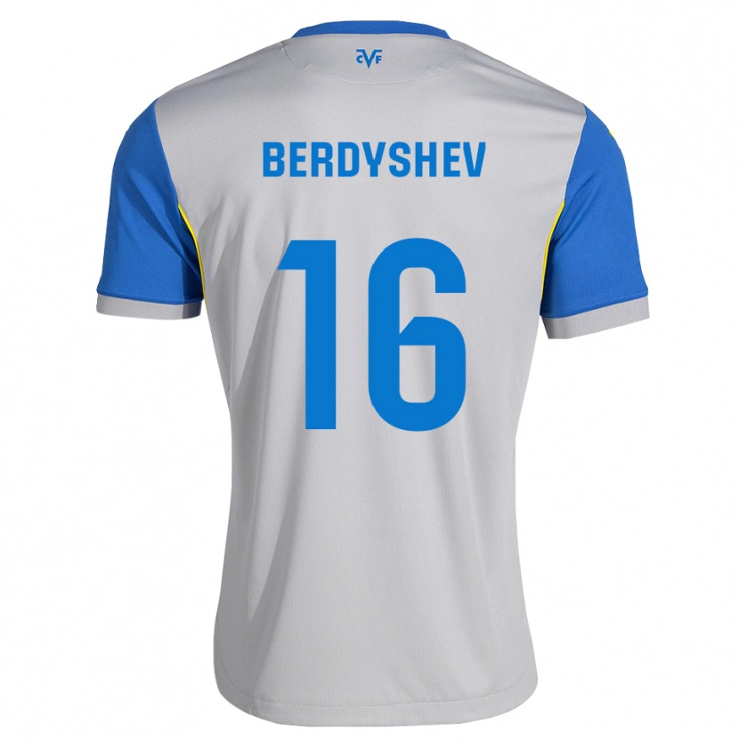 Danxen Hombre Camiseta Tikhon Berdyshev #16 Azul Lanzador Gris 2ª Equipación 2026/27 La Camisa