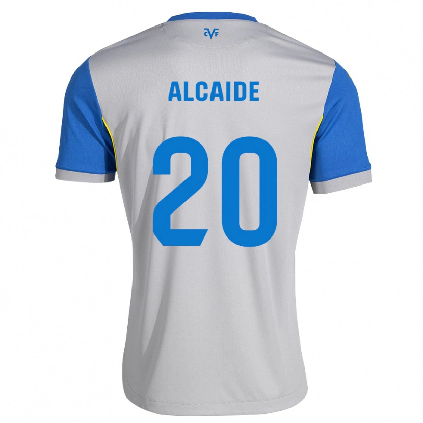 Danxen Hombre Camiseta Álvaro Alcaide #20 Azul Lanzador Gris 2ª Equipación 2026/27 La Camisa