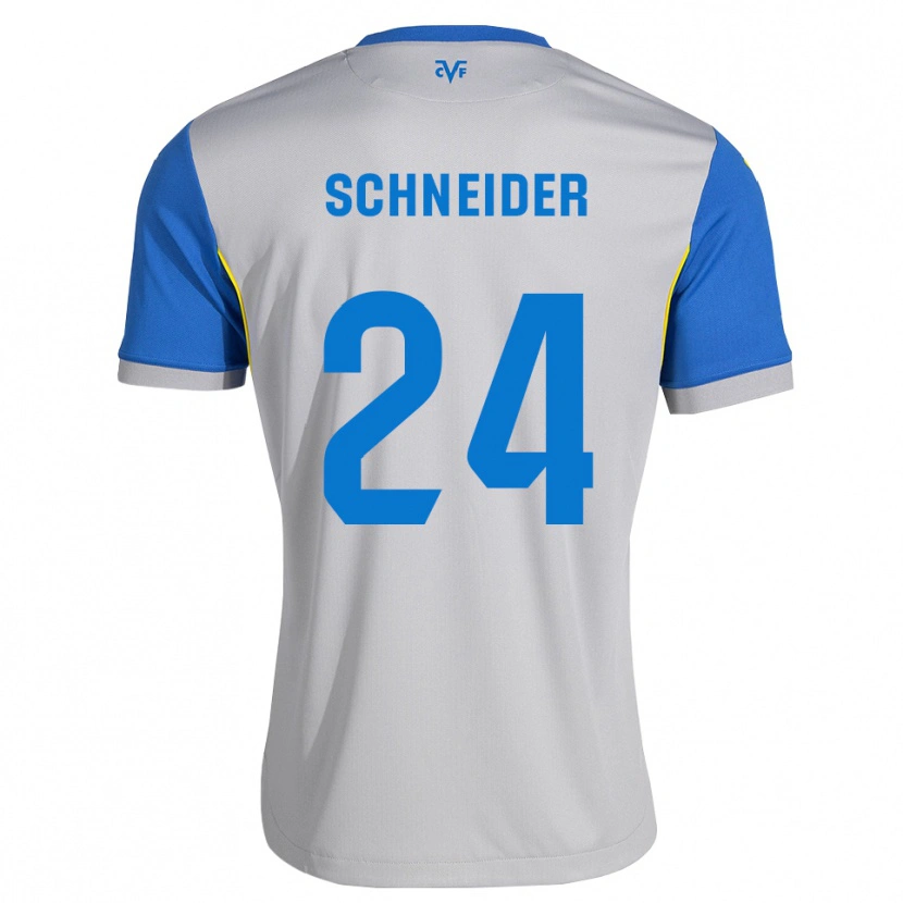 Danxen Hombre Camiseta Ben Schneider #24 Azul Lanzador Gris 2ª Equipación 2026/27 La Camisa