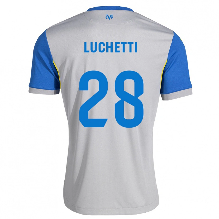 Danxen Hombre Camiseta Danilo Luchetti #28 Azul Lanzador Gris 2ª Equipación 2026/27 La Camisa