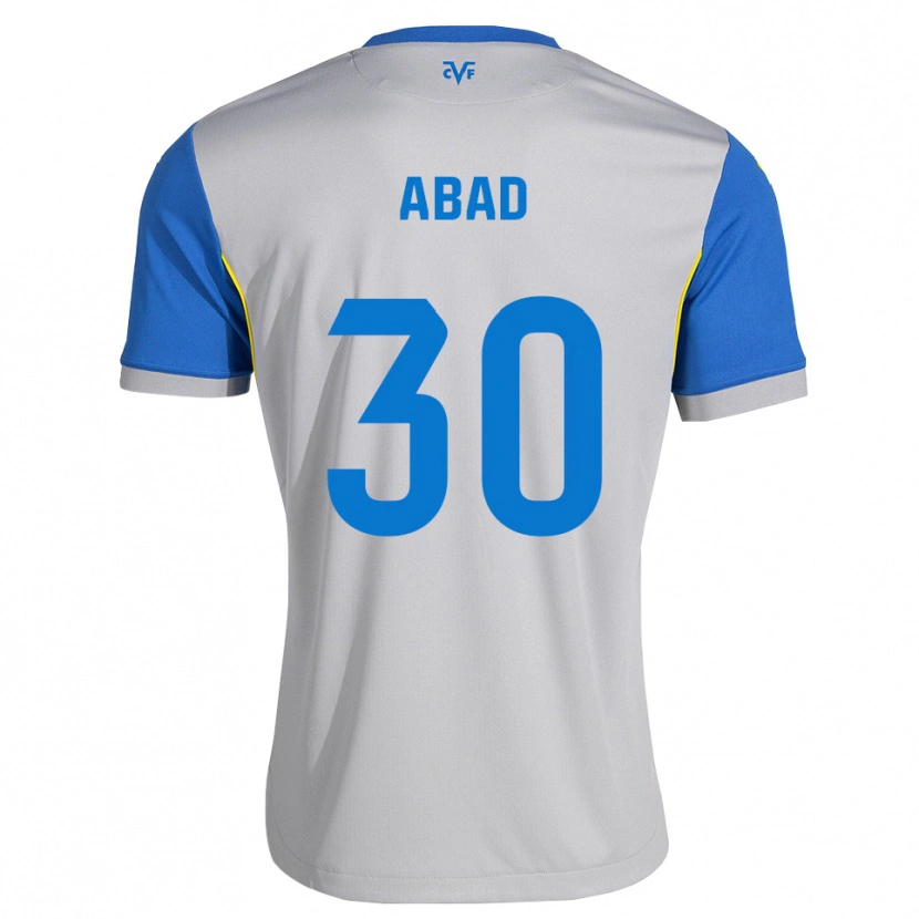 Danxen Hombre Camiseta Iker Abad #30 Azul Lanzador Gris 2ª Equipación 2026/27 La Camisa