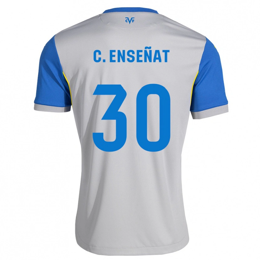 Danxen Hombre Camiseta Claudia Enseñat Galindo #30 Azul Lanzador Gris 2ª Equipación 2026/27 La Camisa