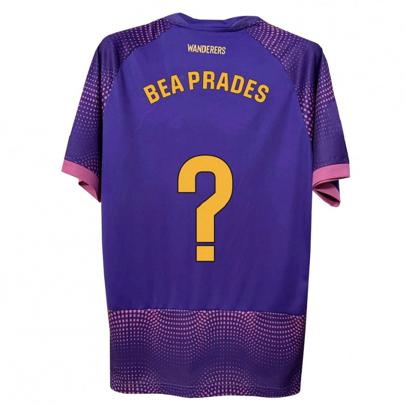 Danxen Hombre Camiseta Beatriz Prades Insa #0 Morado Blanco Rosa 2ª Equipación 2026/27 La Camisa