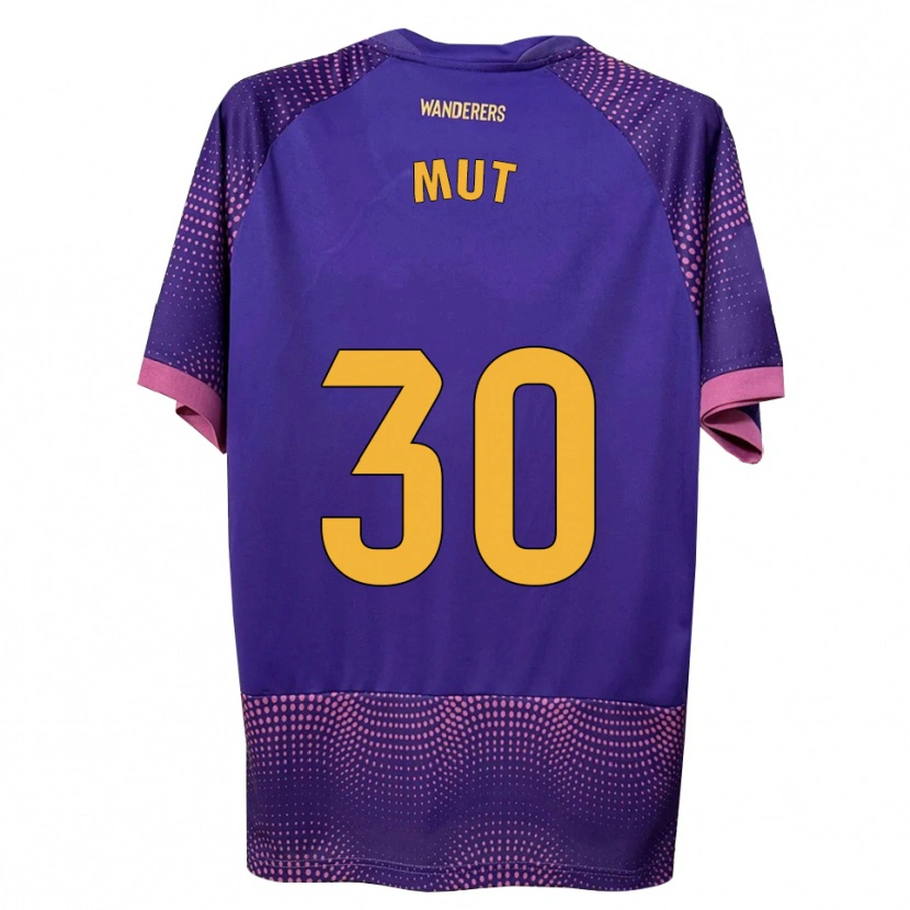 Danxen Hombre Camiseta Joan Mut #30 Morado Blanco Rosa 2ª Equipación 2026/27 La Camisa