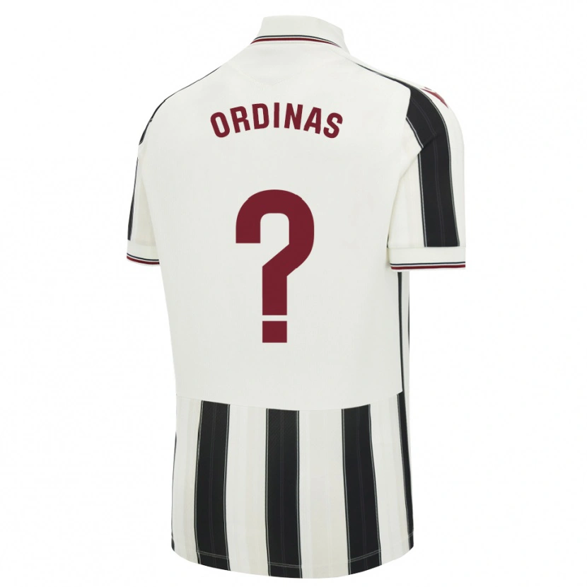 Danxen Hombre Camiseta Matías Ordinas #0 Negro Blanco Rojo 2ª Equipación 2026/27 La Camisa