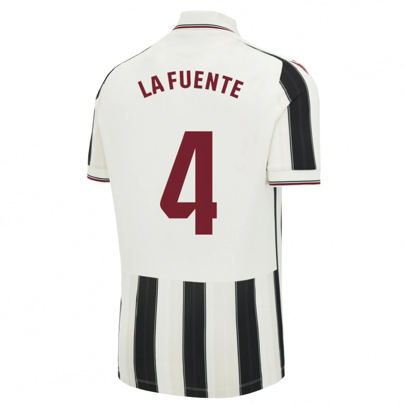 Danxen Hombre Camiseta Adrián Dela #4 Negro Blanco Rojo 2ª Equipación 2026/27 La Camisa