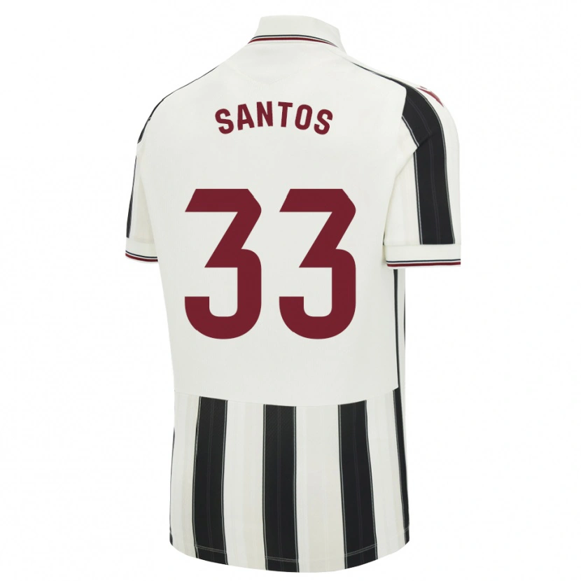 Danxen Hombre Camiseta Marc Santos #33 Negro Blanco Rojo 2ª Equipación 2026/27 La Camisa