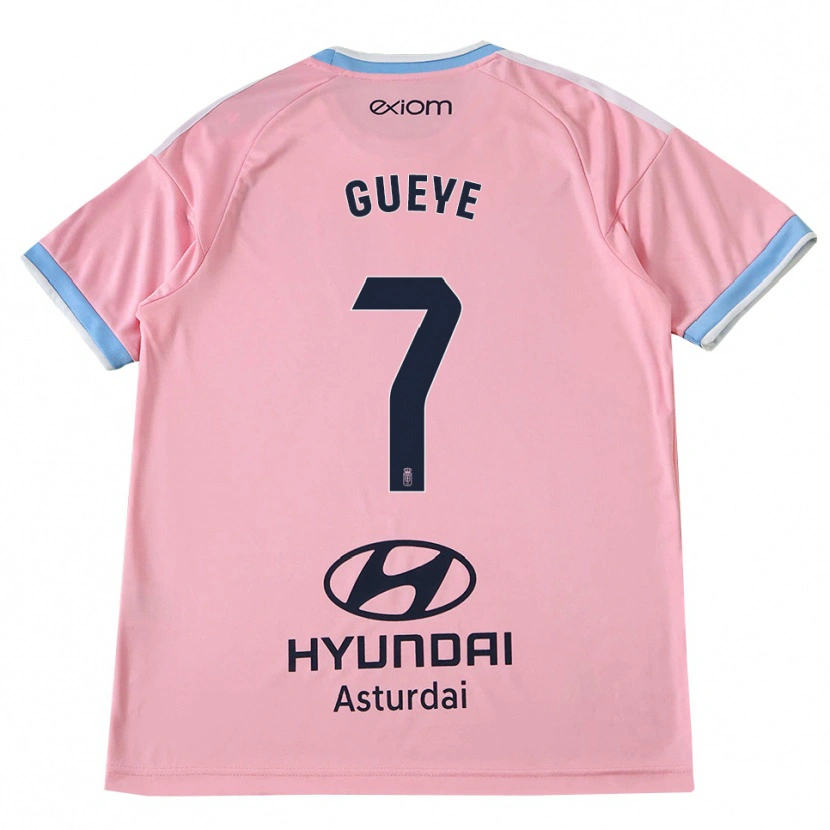 Danxen Hombre Camiseta Lamine Gueye #7 Azul Aciano Rosa 2ª Equipación 2026/27 La Camisa