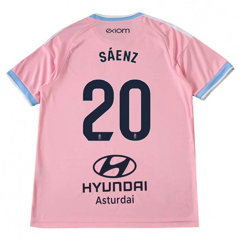 Danxen Hombre Camiseta Pablo Sáenz #20 Azul Aciano Rosa 2ª Equipación 2026/27 La Camisa